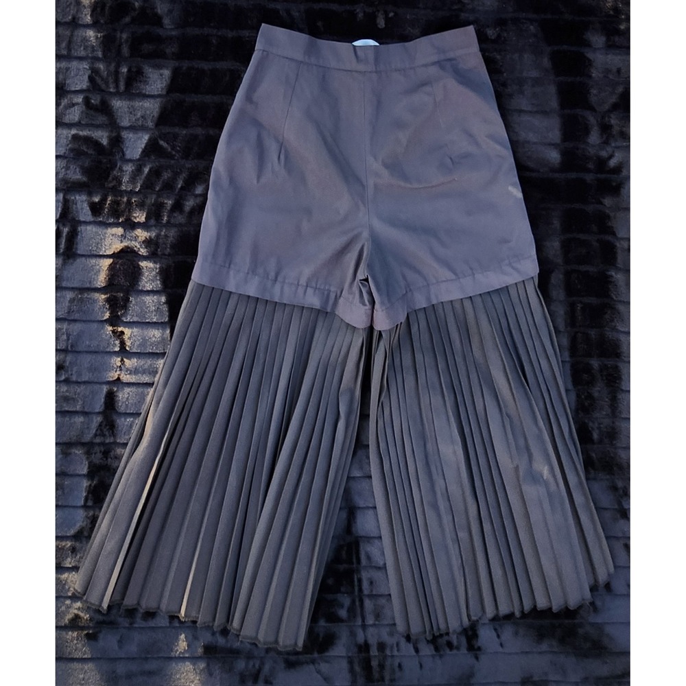 Nancystellasoto Pleated Extreme Wide-Leg Harem High Rise Dress Pants